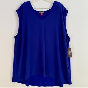 Vince Camuto Hi-Lo Sleeveless Blouse NWT 3X